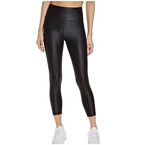 Sweaty Betty high shine cropped 7/8 black high waist leggings S